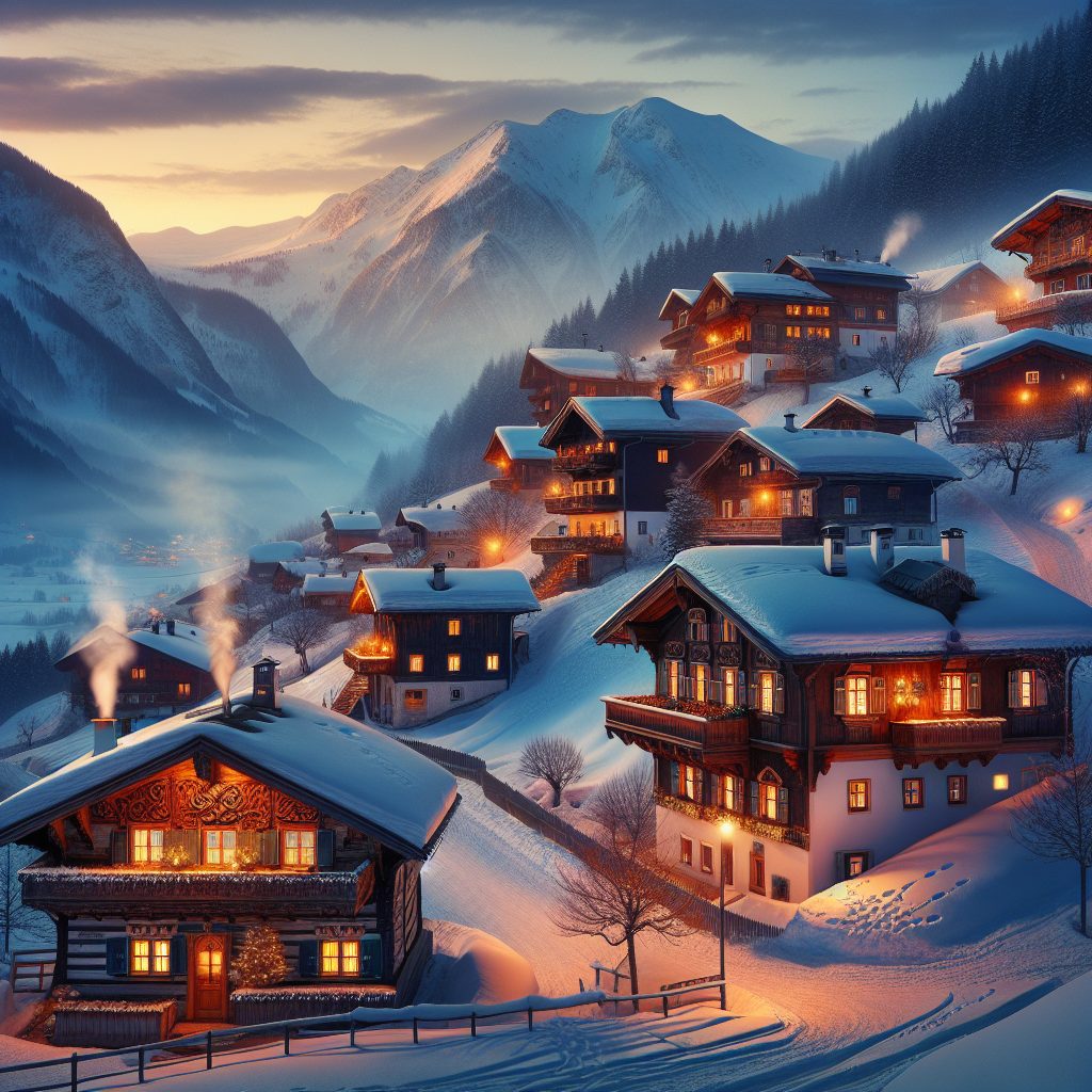 Austria Alpine Whisper Villas Facing Snow Valleys