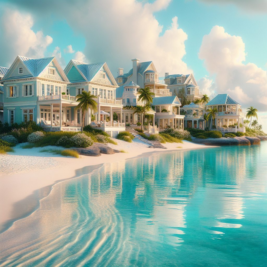 Bahamas Crystal Sand Villas Facing Shallow Blue Waters