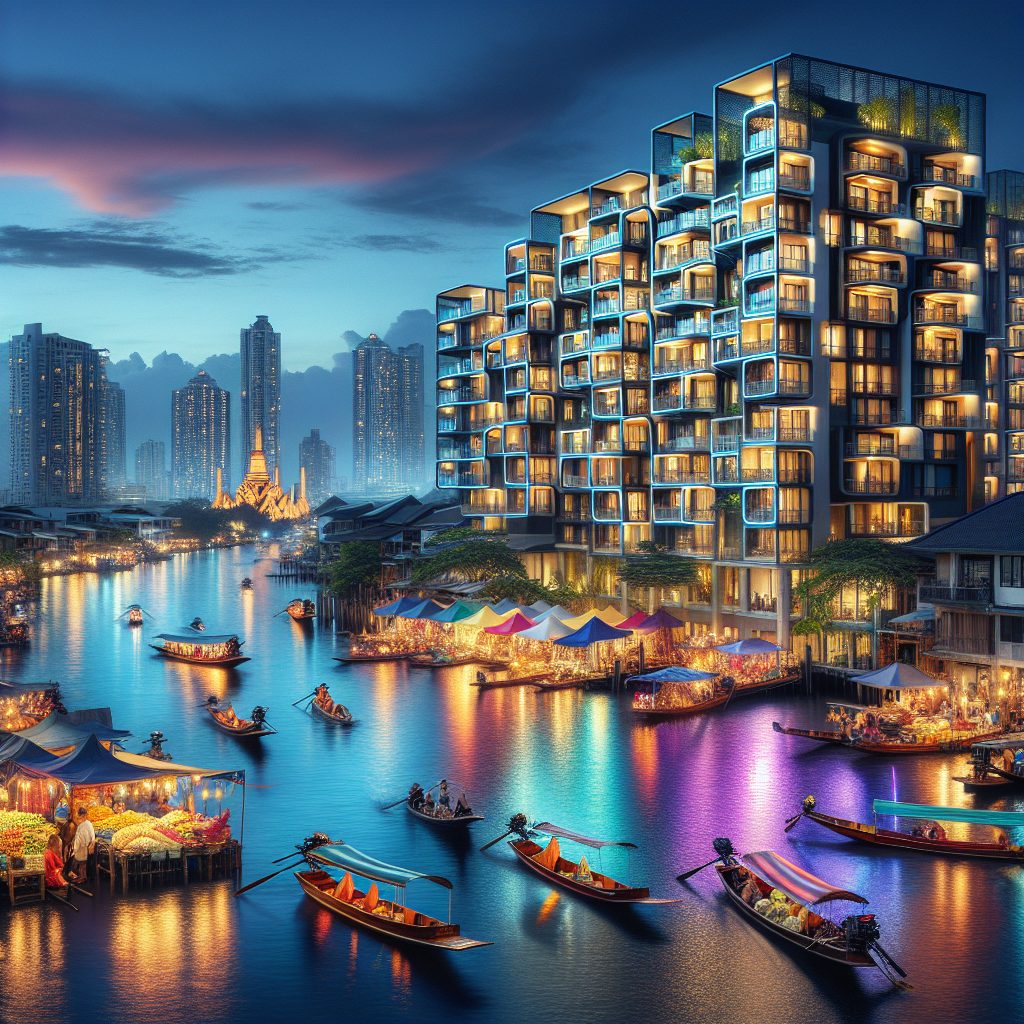 Bangkok Riverfront Glow Suites Near Floating Markets