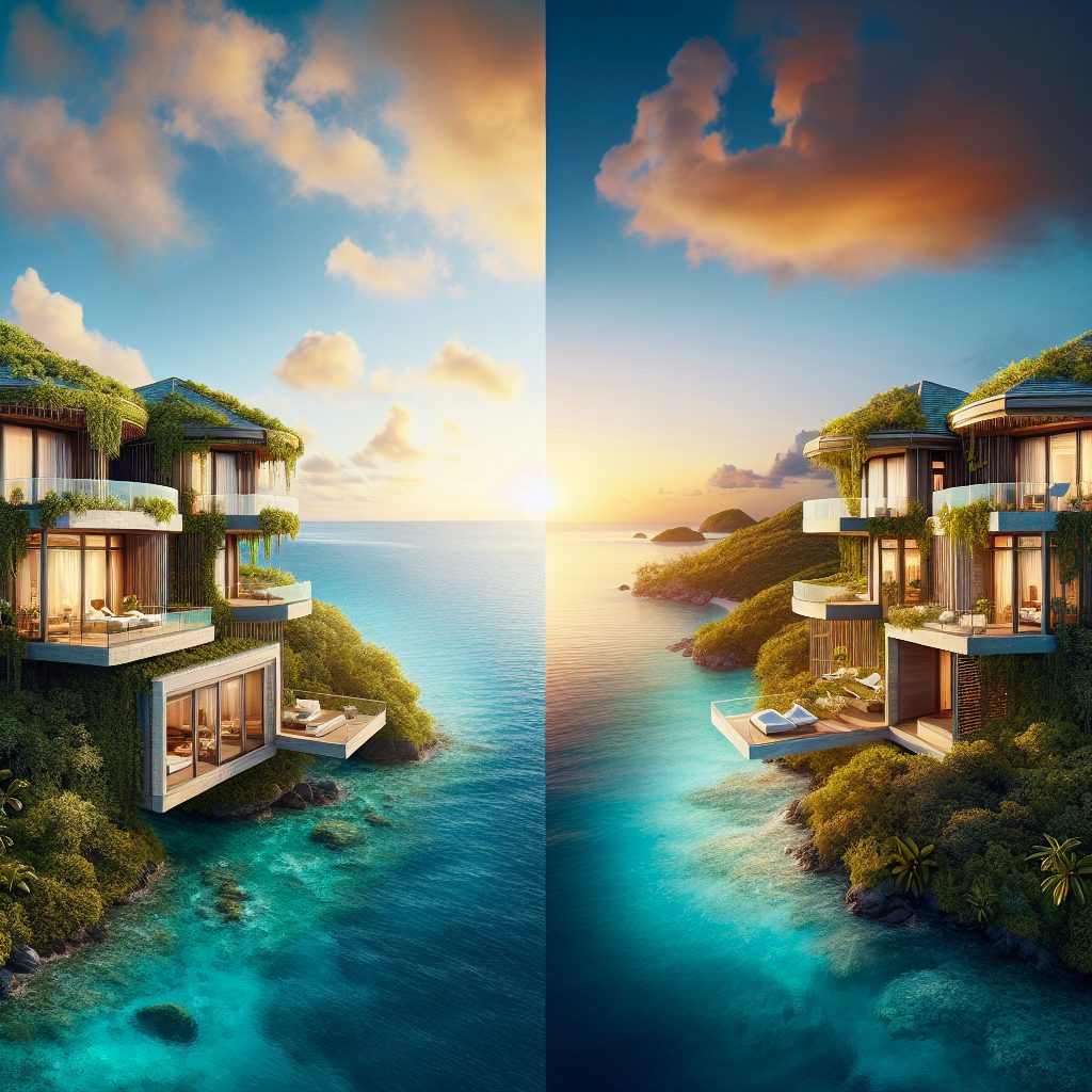 Caribbean Dual Horizon Villas Facing East and West Seas
