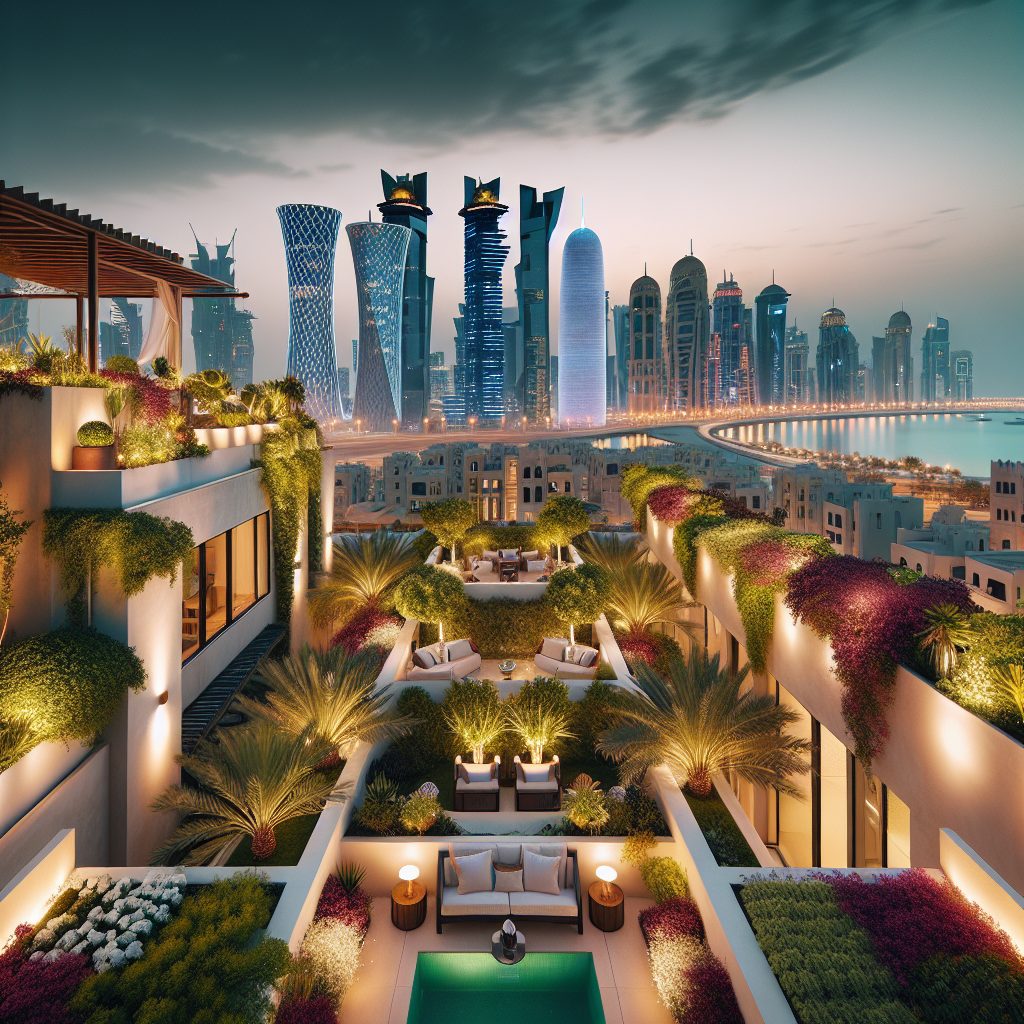Doha Skyline Terrace Villas with Rooftop Gardens