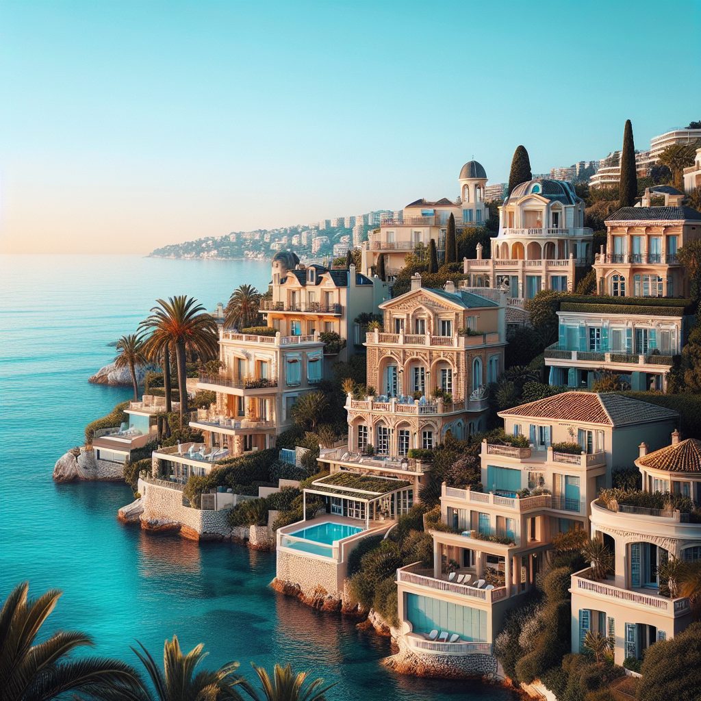 French Riviera Horizon Bliss Villas Facing Blue Coast