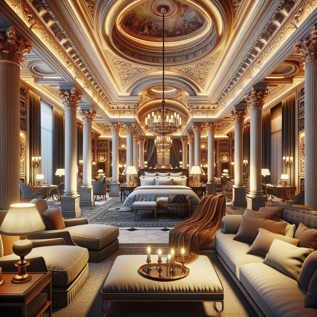 Grand Class Hotels With Designer Lighting and Premium Bedding