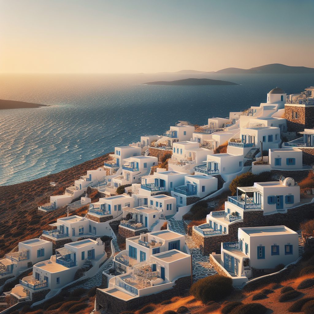 Greek Horizon Drift Villas Facing Endless Sea Line
