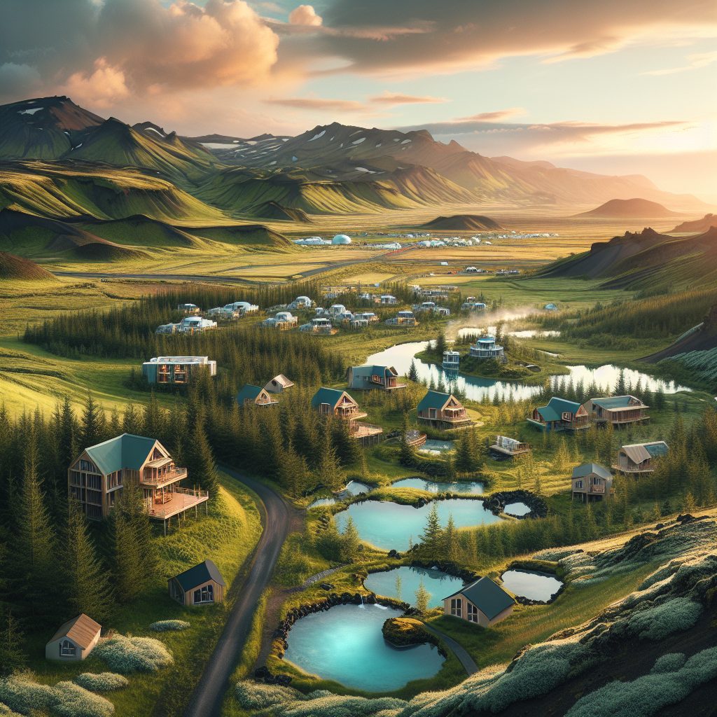 Iceland Geothermal Valley Villas with Natural Warm Pools