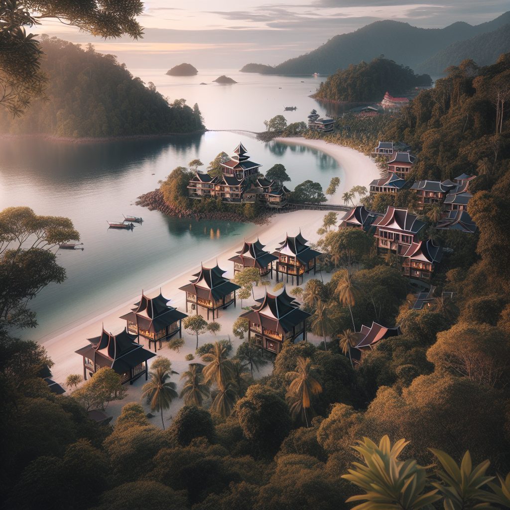 Langkawi Emerald Bay Villas Framed by Rainforest