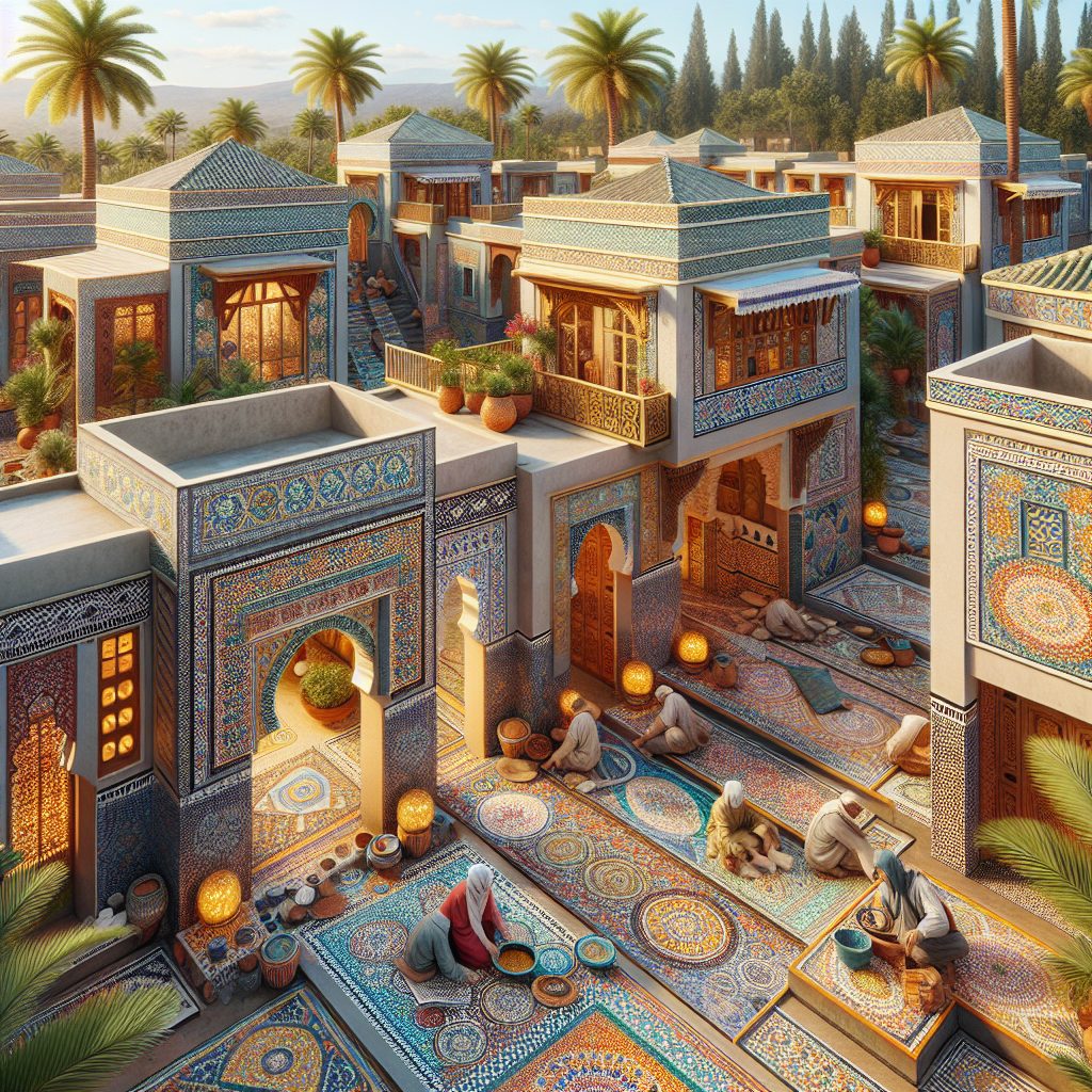 Marrakech Artisan Court Villas with Intricate Tile Work
