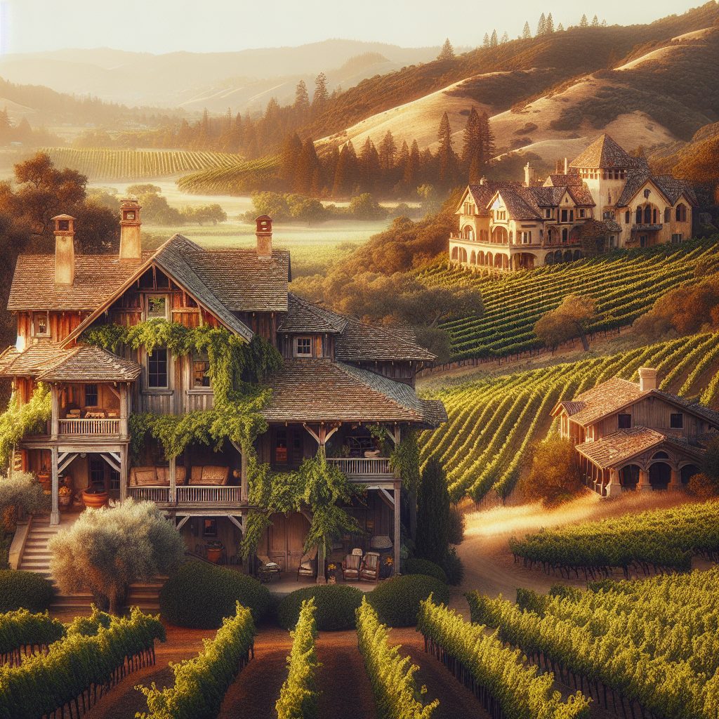 Napa Valley Vintage Oak Villas Among Wine Estates