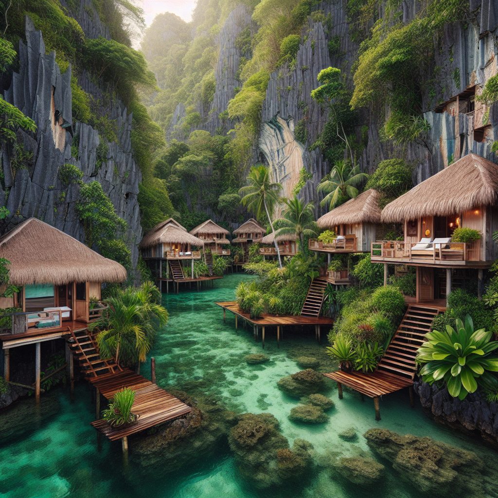 Palawan Hidden Pearl Villas Between Limestone Walls