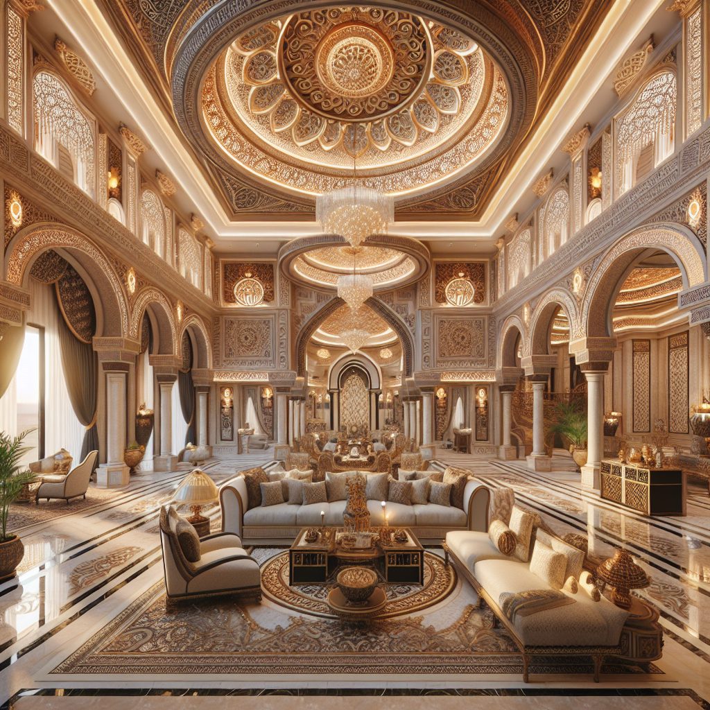 Riyadh Majestic Hall Villas with Grand Interiors
