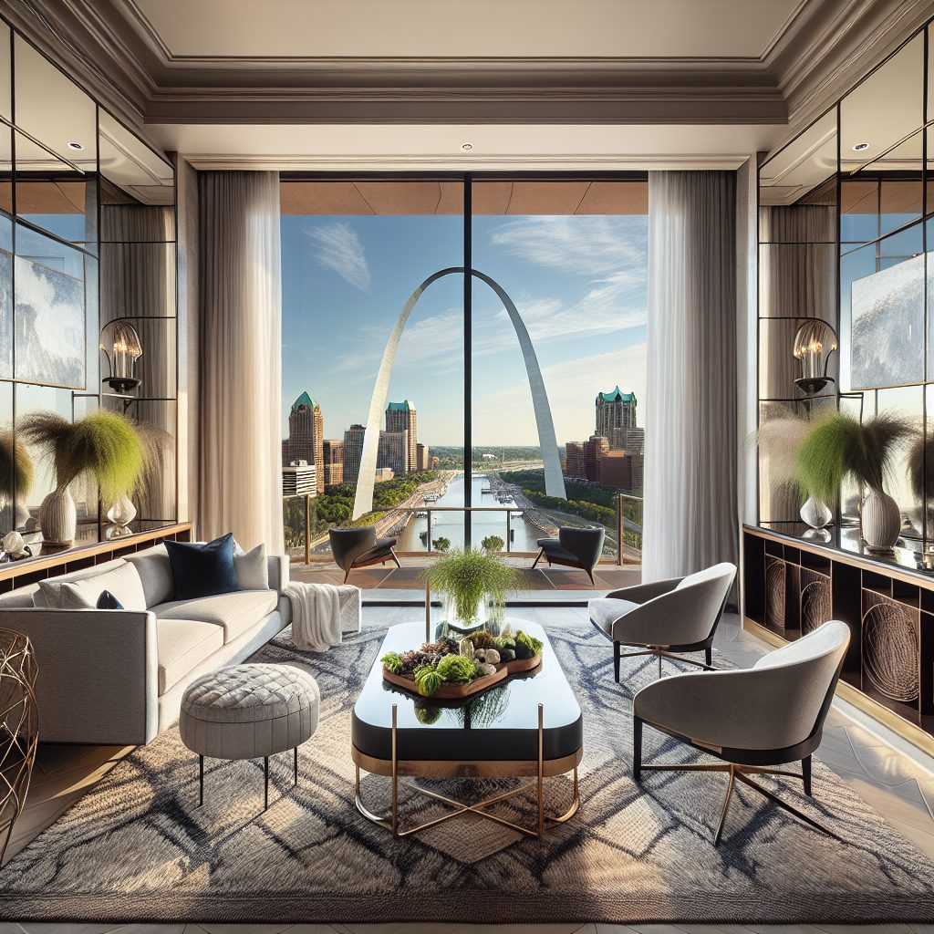 St Louis Arch View Suites with Iconic Landmark