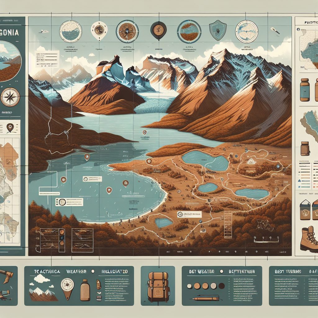 Strategic Nature Travel Patagonia Planner For Hiking And Adventure Trips