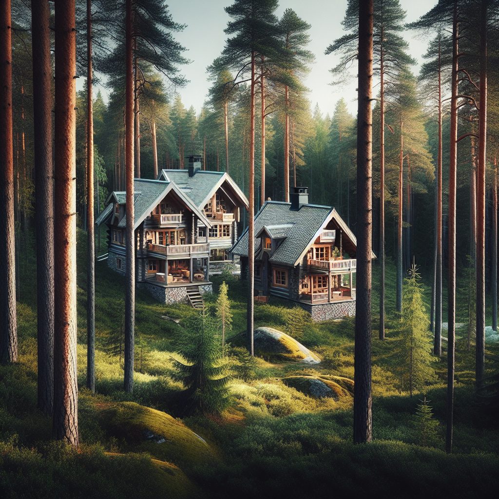 Sweden Nordic Pine Villas with Calm Forest Views