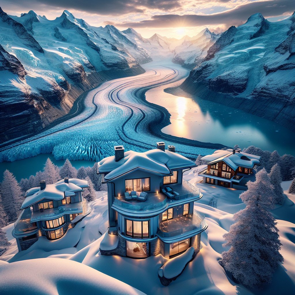 Swiss Glacier Crest Villas with Panoramic Alpine Views
