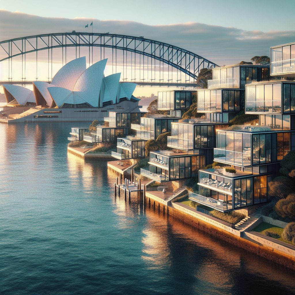 Sydney Harbor Glass Villas Facing Iconic Landmarks