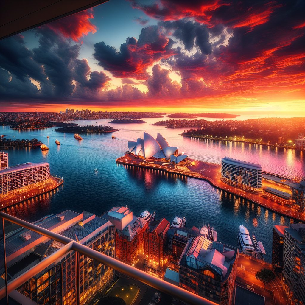 Sydney Harbor Glow Suites Facing Opera Landmark