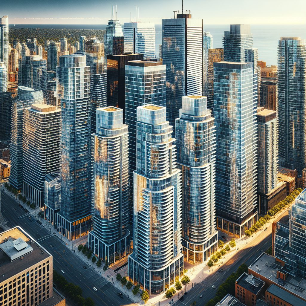 Toronto Skyline Glass Suites Above Downtown Core