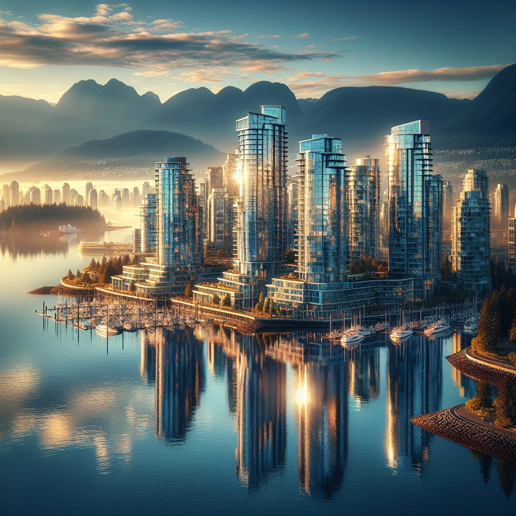 Vancouver Harbor Reflection Suites with Mountain Views