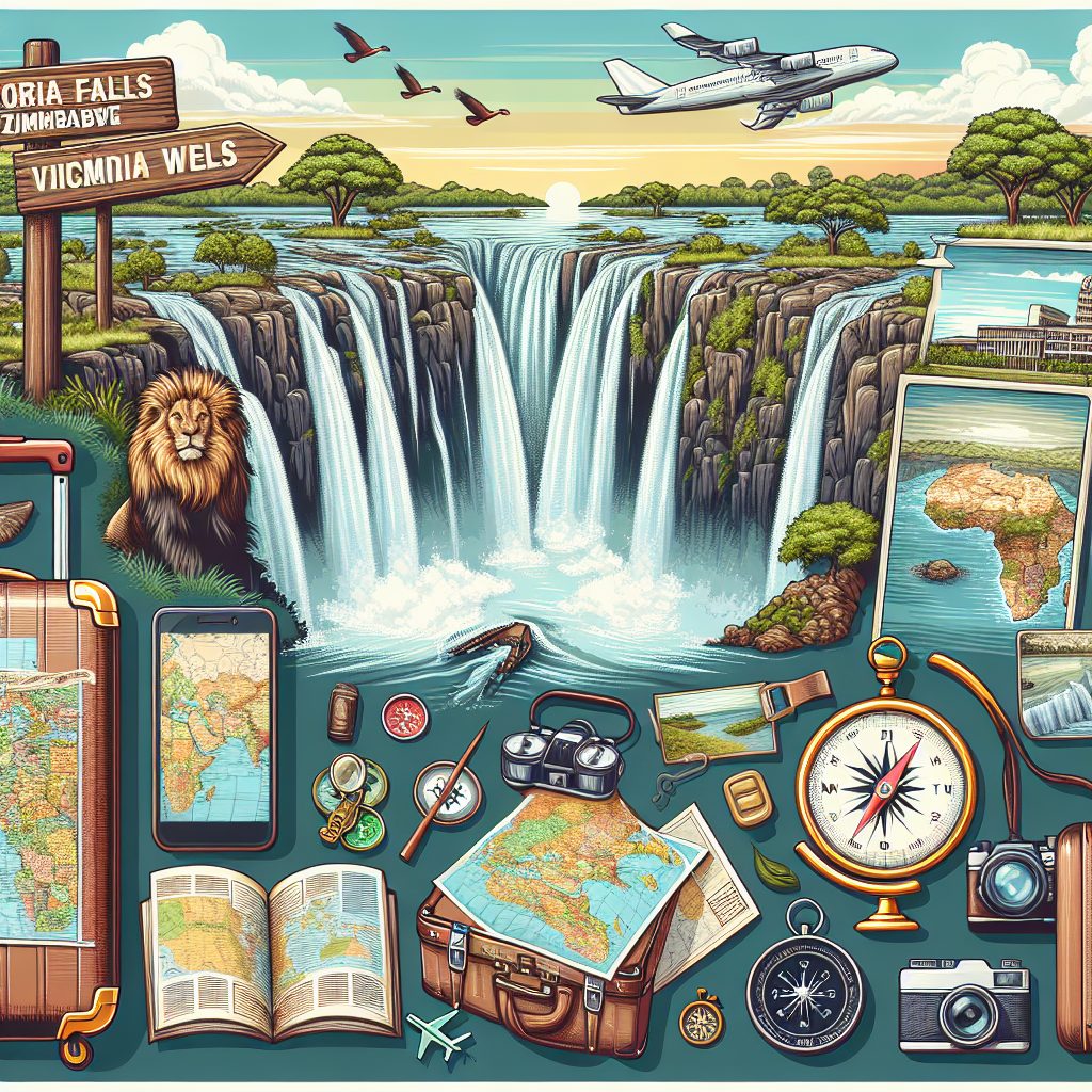 Vector Zimbabwe Travel Guide For Victoria Falls Trips And Adventure