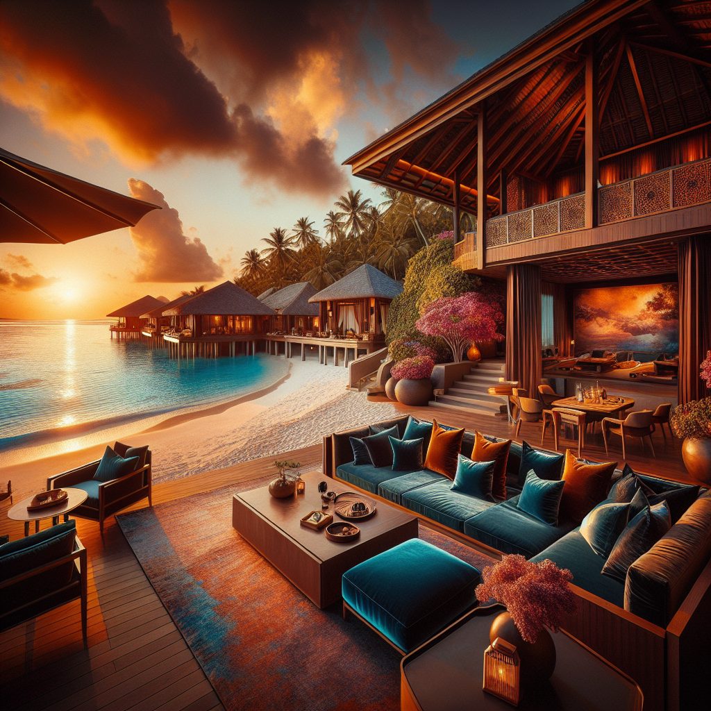 Velvet Beach Resorts With Rich Textures and Warm Island Glamour